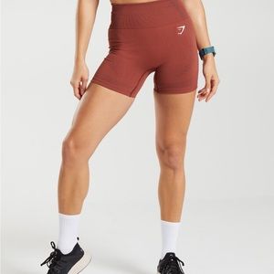 Gymshark, vital seamless 2.0 shorts. Brick red marl
